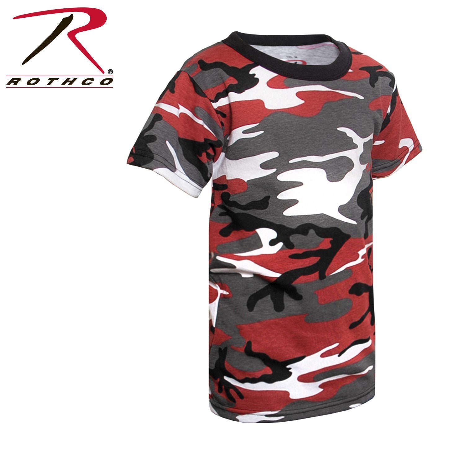 POLERA INFANTIL CAMUFLAJE ROJO