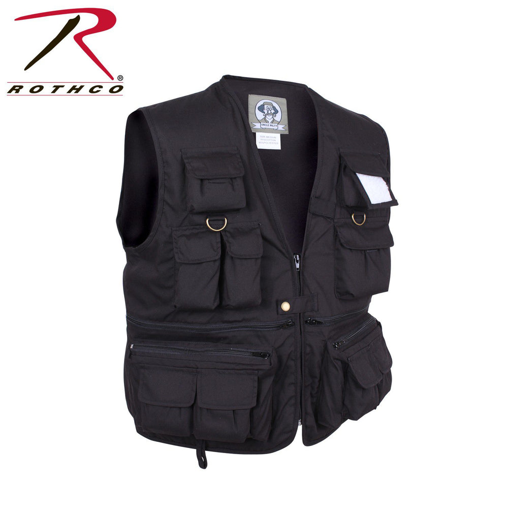 CHALECO PESCADOR NEGRO ROTHCO