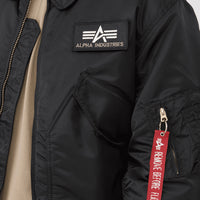 Chaqueta Alpha CWU 45/P Flight Jacket Negra