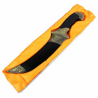 Daga de Acero de 12" con Mango Dorado