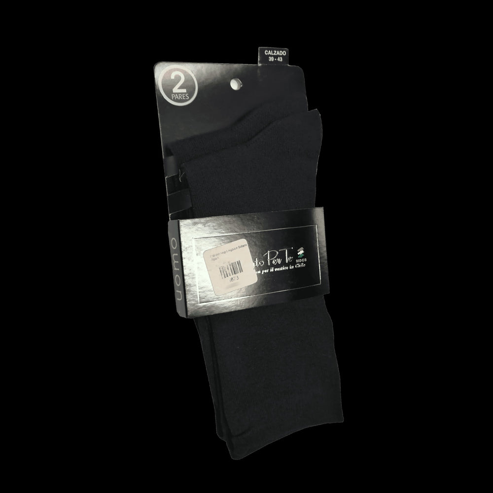PACK CALCETIN NEGRO ALGODON SOLTANTO PER TE