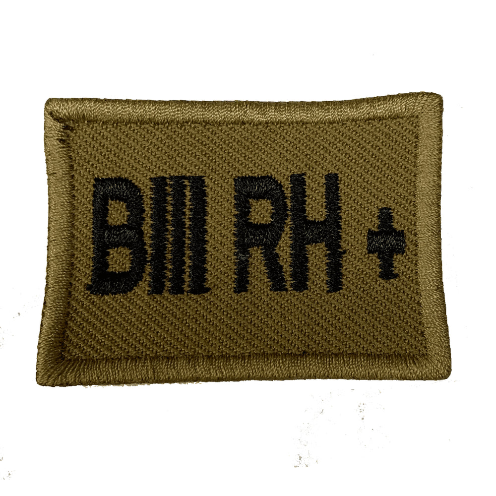 PARCHE GRUPO SANGUÍNEO B III RH +