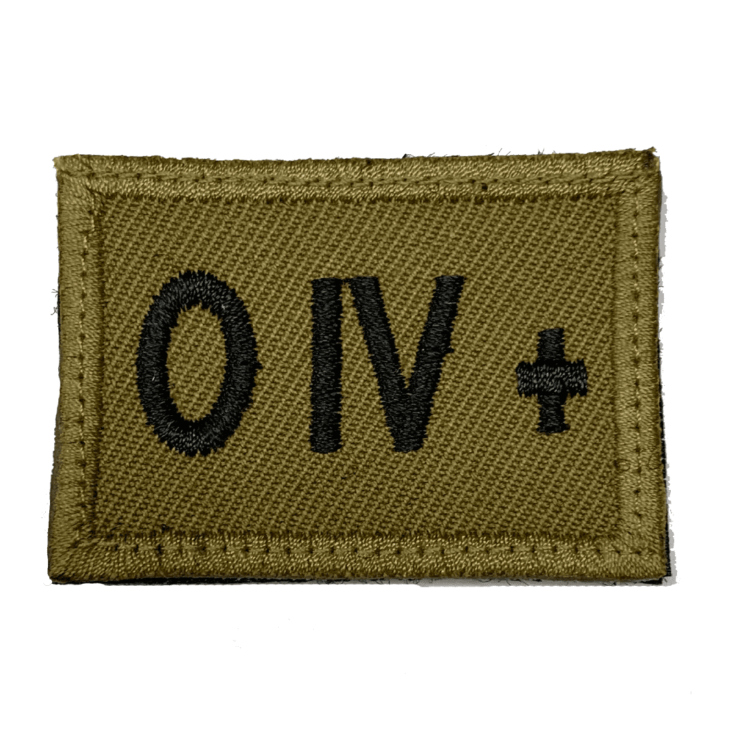 PARCHE GRUPO SANGUÍNEO OIV +