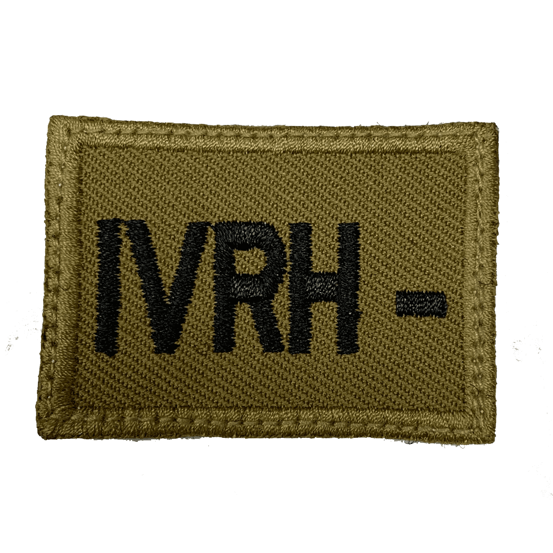 PARCHE GRUPO SANGUÍNEO IVRH -