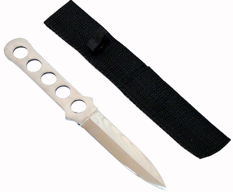 Cuchillo de Lanzamiento Plateado de 9"