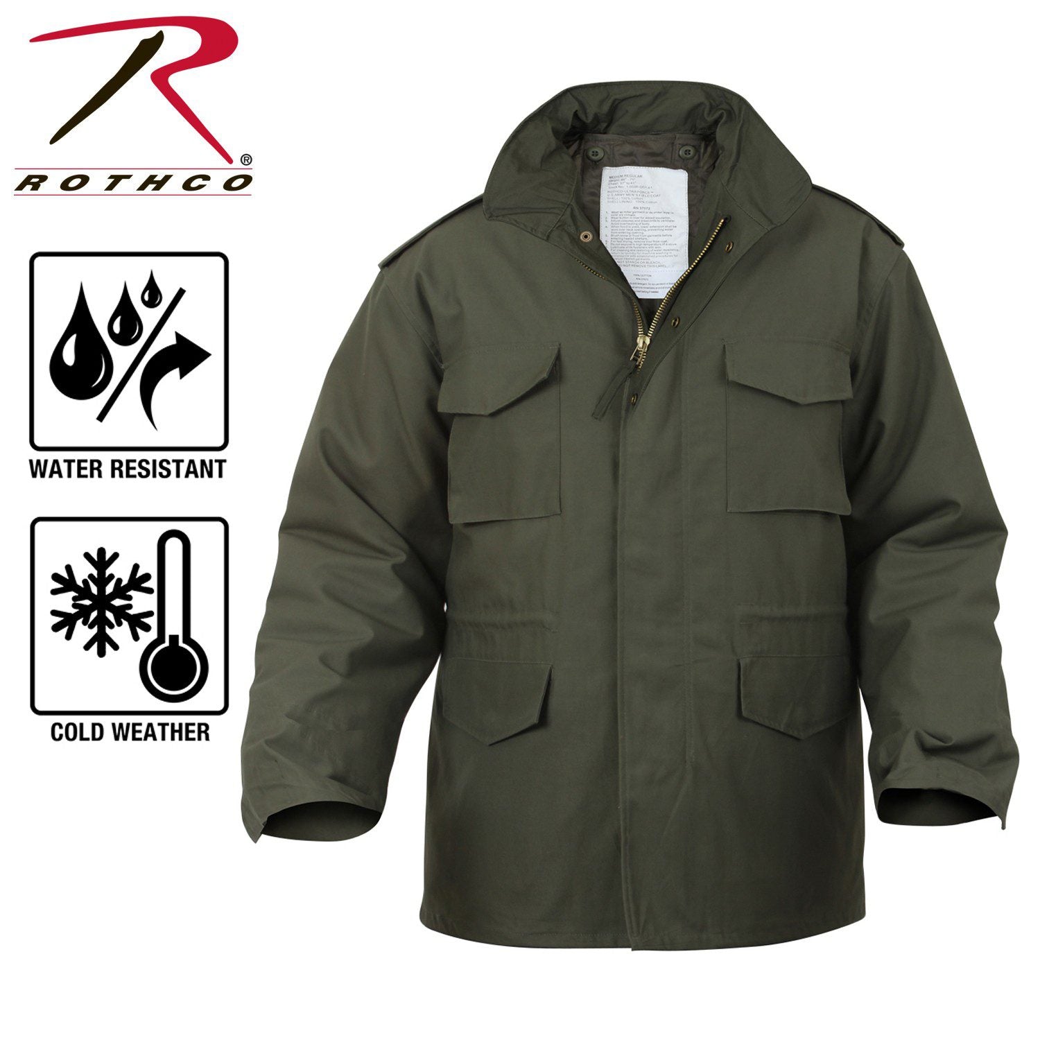 CHAQUETA M-65 ROTHCO VERDE OLIVA