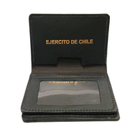 Billetera de Cuero Negro Vertical Ejército