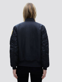 CHAQUETA ALPHA BOMBER MA-1 NASA NEGRA
