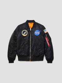 CHAQUETA ALPHA BOMBER MA-1 NASA NEGRA