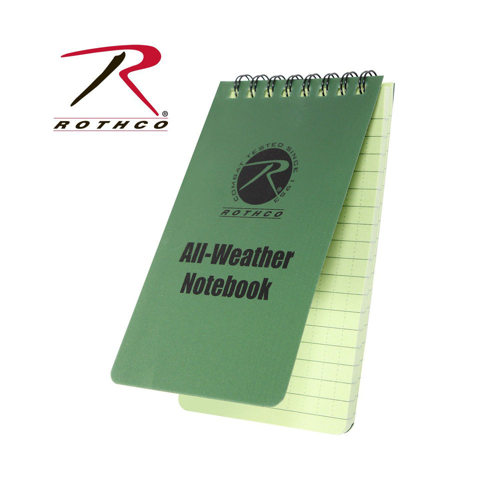 LIBRETA IMPERMEABLE GRANDE ROTHCO VERDE