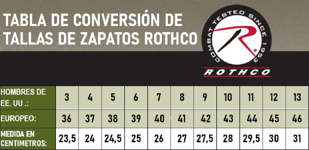 BOTA JUNGLE NEGRA ROTHCO - SIN CAMBIO NI DEVOLUCIÓN