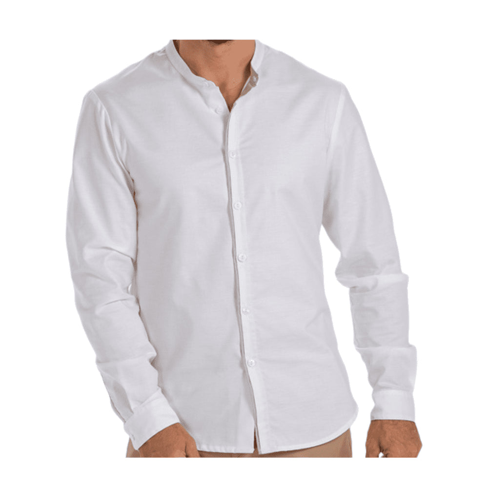 CAMISA BLANCA CUELLO MAO