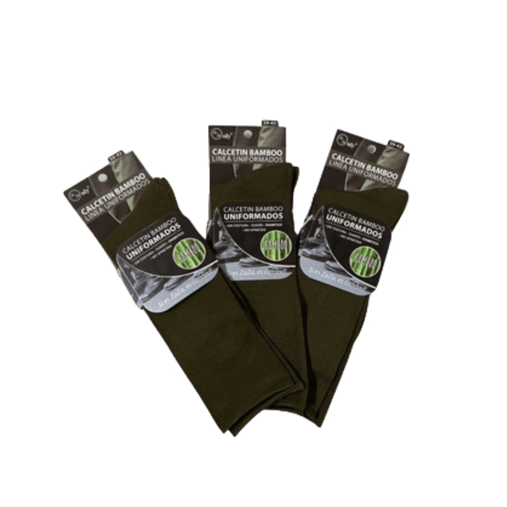 CALCETIN BAMBOO VERDE UNIFORMADOS