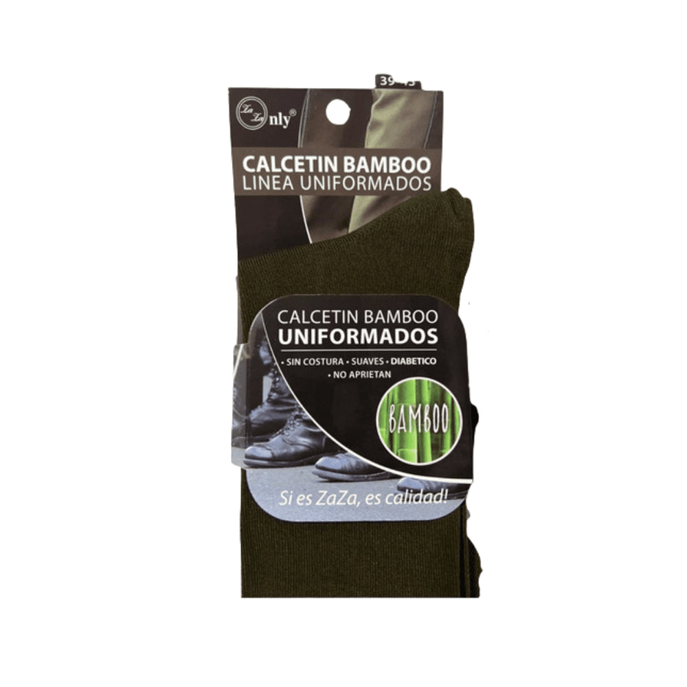CALCETIN BAMBOO VERDE UNIFORMADOS