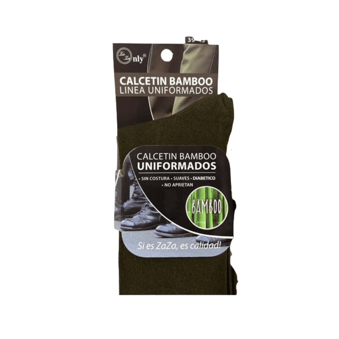 CALCETIN BAMBOO VERDE UNIFORMADOS