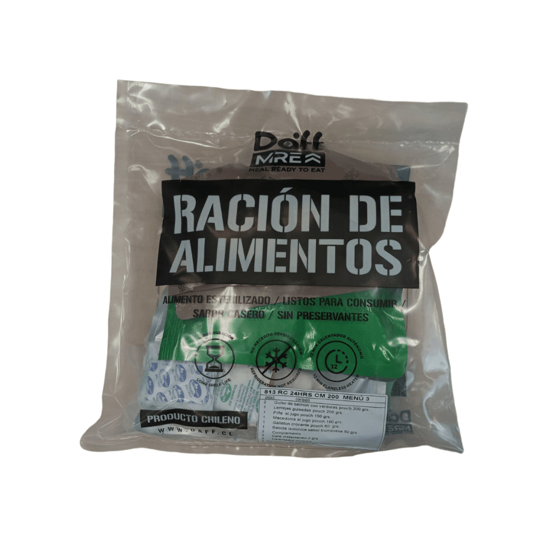 RACIÓN DE COMBATE 24 HRS DAFF