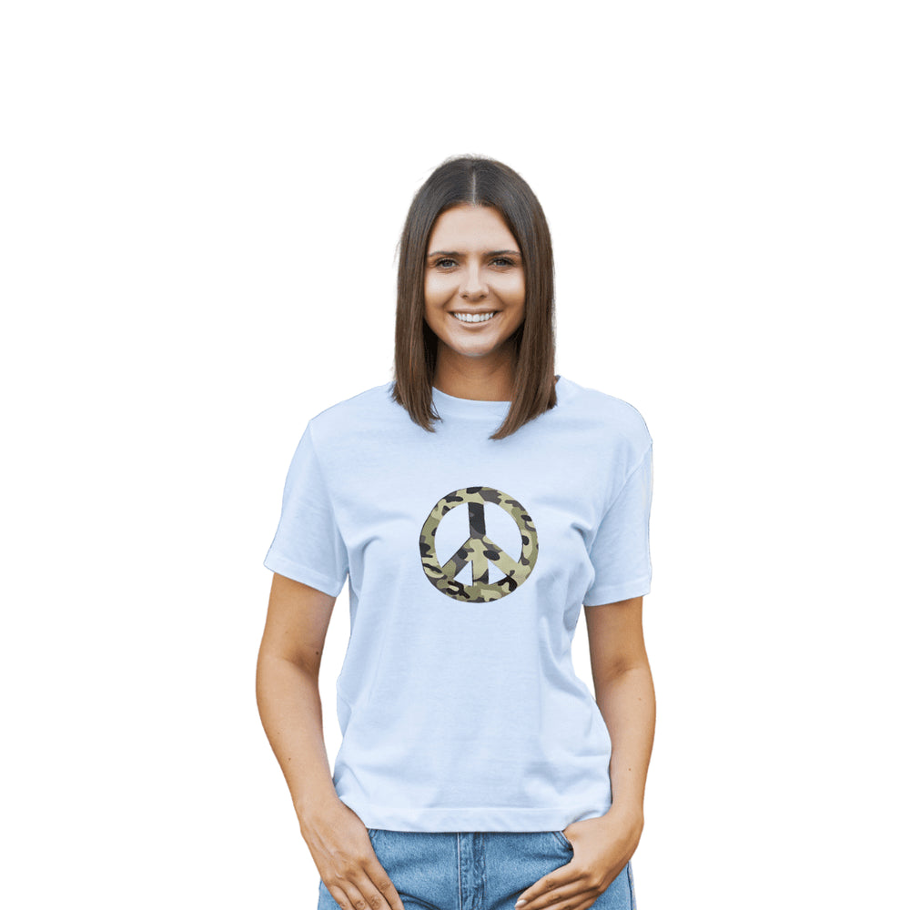 Polera Blanca de Algodón Estampada UNISEX PROMO 2X1