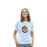Polera Blanca de Algodón Estampada UNISEX PROMO 2X1