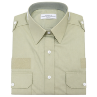 Camisa Verde Claro Manga Corta Carabineros de Chile - Mujer con Velcro (VENTA SOLO A FUNCIONARIO)