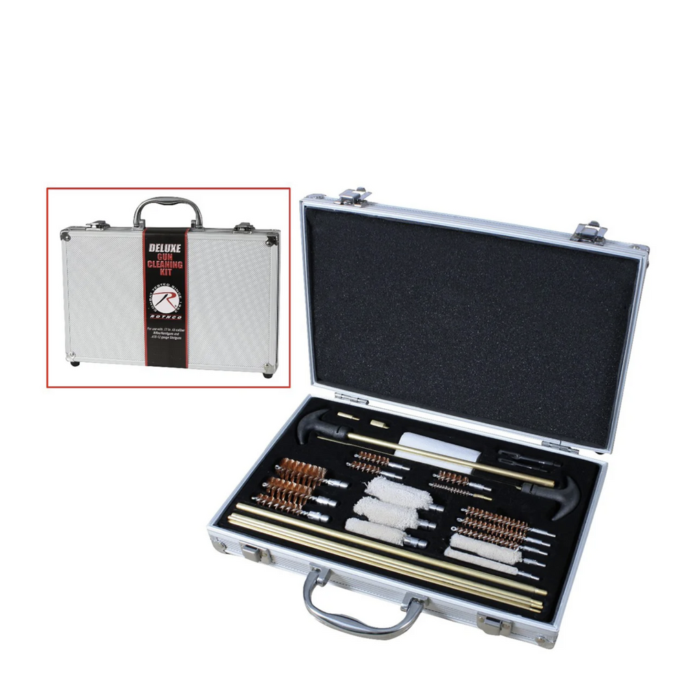 Kit de Limpieza de Armas Rothco Deluxe Universal con Estuche de Aluminio