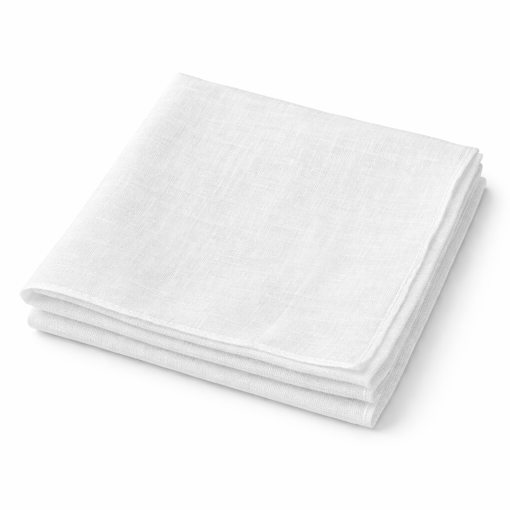 Pañuelo de Tela Blanco 50x50 cm
