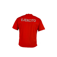 Polera Roja Hombre Dry Fit Ejército - Manga Corta