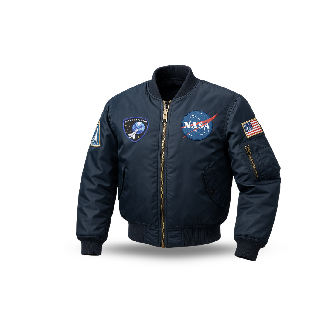 CHAQUETA ALPHA MA-1 NASA AZUL