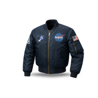 CHAQUETA ALPHA MA-1 NASA AZUL