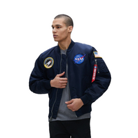 CHAQUETA ALPHA MA-1 NASA AZUL