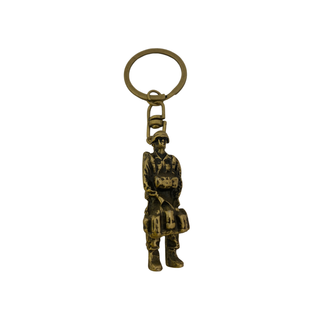 Llavero Paracaidista Soldado Bronce