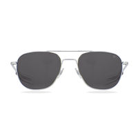 LENTES DE PILOTO AMERICAN OPTICAL MARCO PLATEADO BRILLANTE