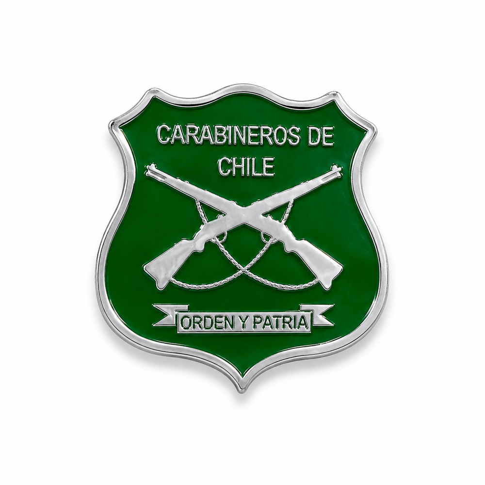 Piocha Insignia PNS Carabineros de Chile Distintivo Metálico