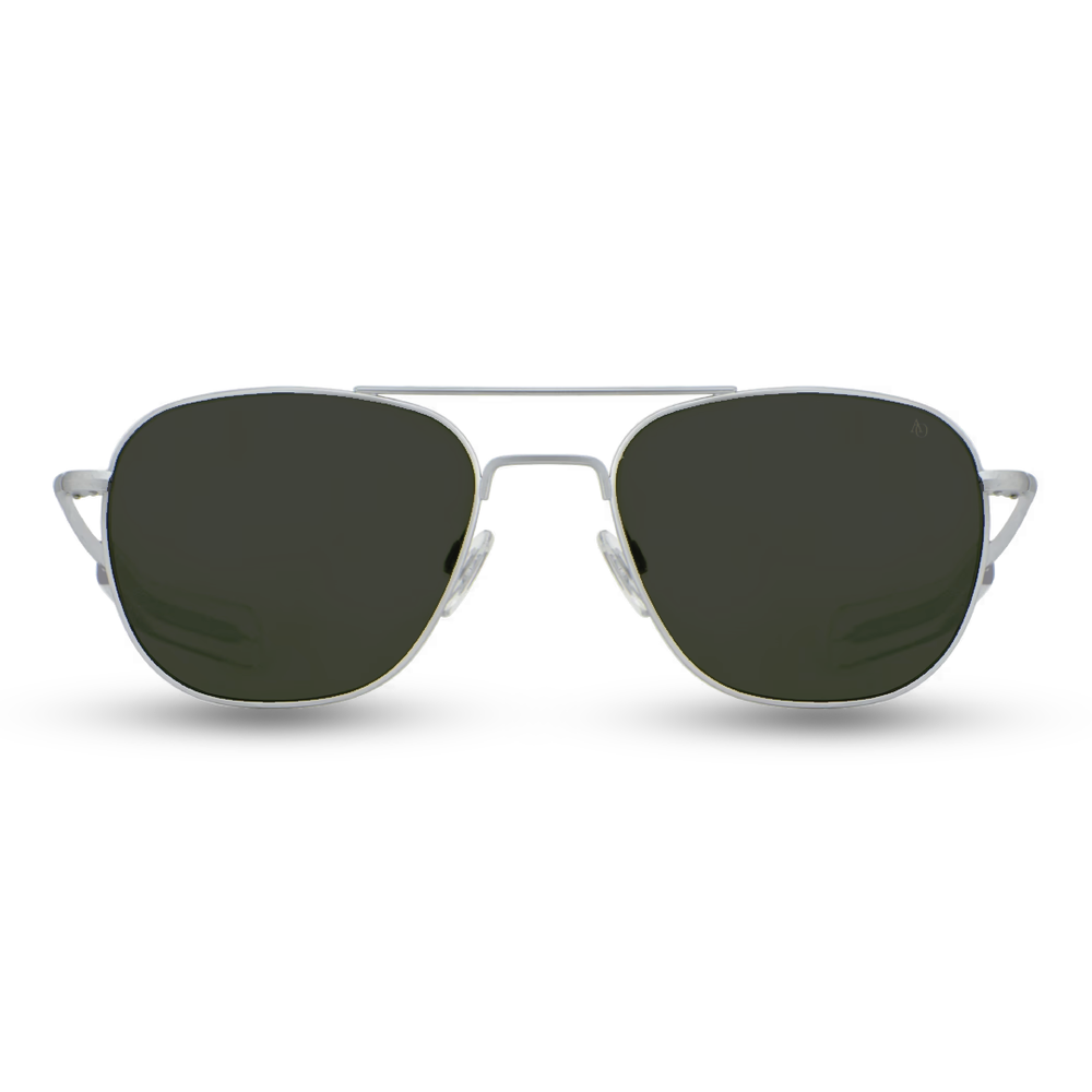 LENTES DE PILOTO AMERICAN OPTICAL MARCO PLATEADO MATE