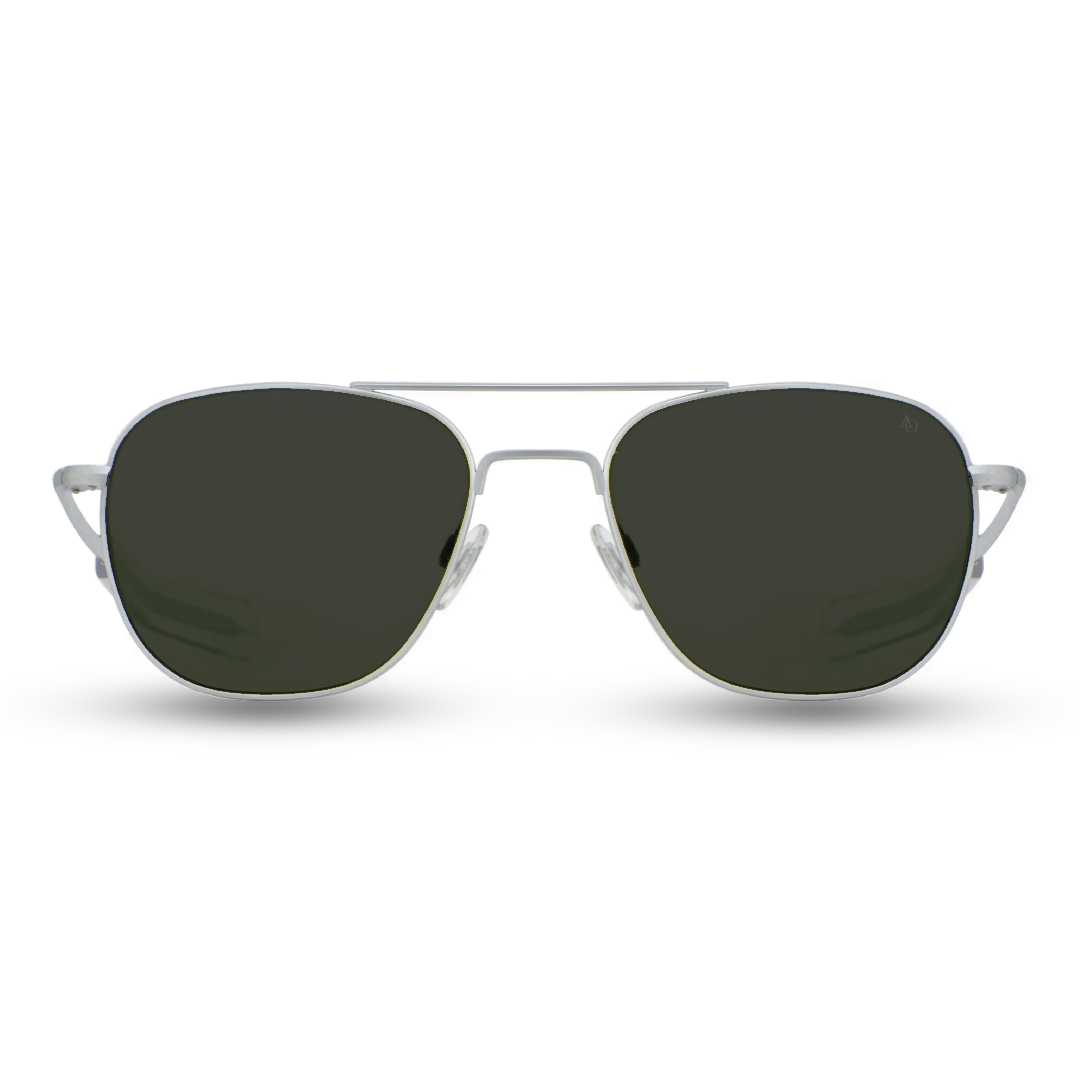 LENTES DE PILOTO AMERICAN OPTICAL MARCO PLATEADO MATE