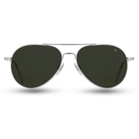 Lentes De Aviador American Optical / Estilo Ray-Ban Plateado Brillante