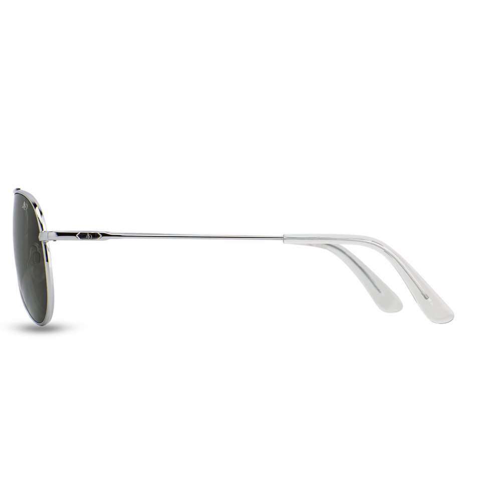 Lentes De Aviador American Optical / Estilo Ray-Ban Plateado Brillante