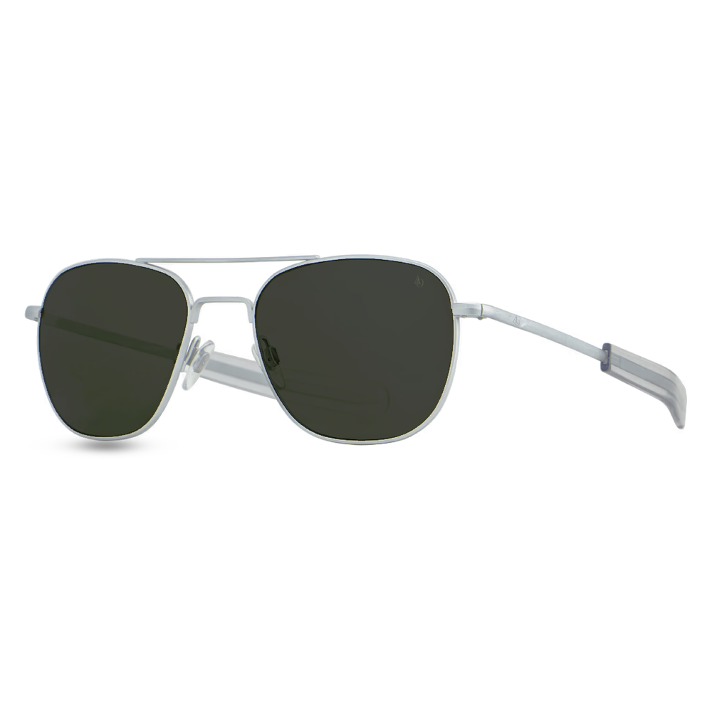 LENTES DE PILOTO AMERICAN OPTICAL MARCO PLATEADO MATE