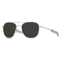 LENTES DE PILOTO AMERICAN OPTICAL MARCO PLATEADO MATE