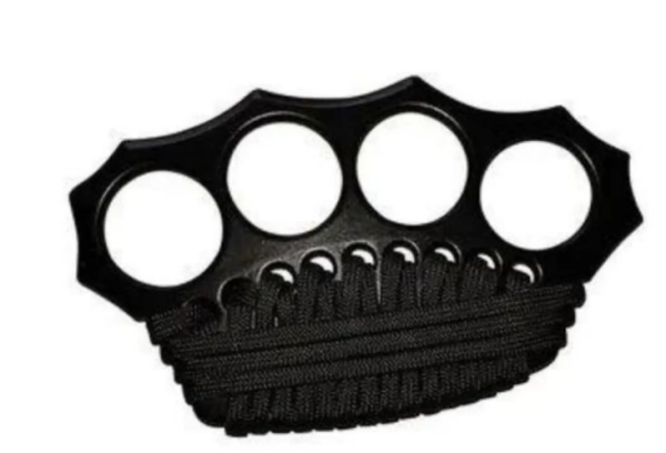 MANOPLA CON CUERDA PARACORD NEGRO