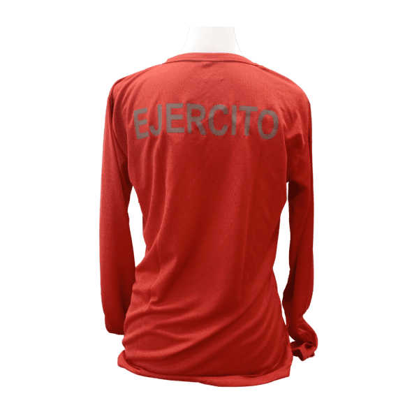 Polera Roja Manga Larga Dry Fit Ejército de Chile - Imagen 2