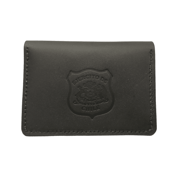 Billetera de Cuero Negro Vertical Ejército