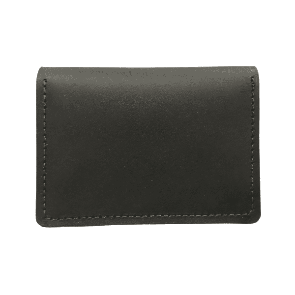 Billetera de Cuero Negro Vertical Ejército - Imagen 3