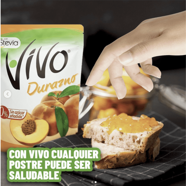 Mermelada Vivo Durazno Sin Azúcar 200 g - Imagen 2