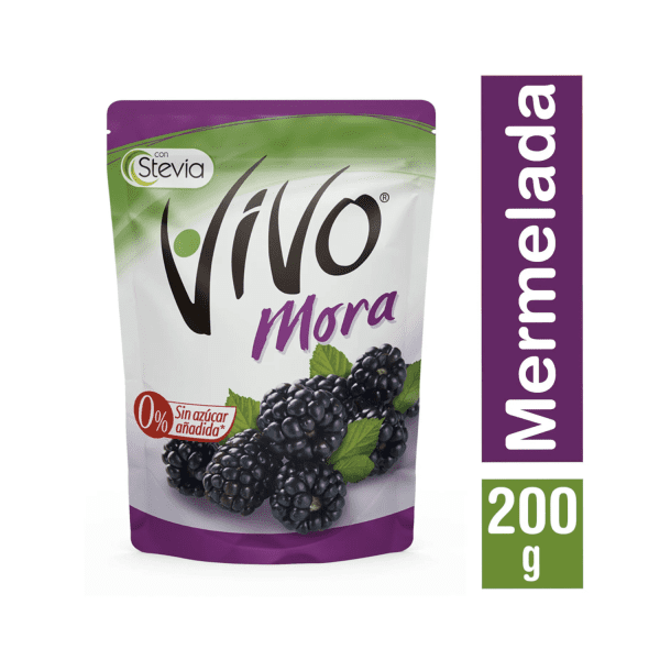 Mermelada Vivo Mora Sin Azúcar 200 g - Imagen 3