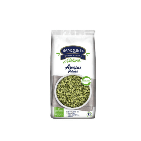 Arveja verde partidas Banqueta 1kg
