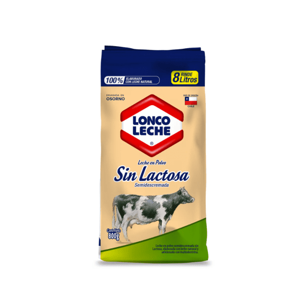 Leche en polvo Sin lactosa Loncoleche 800G
