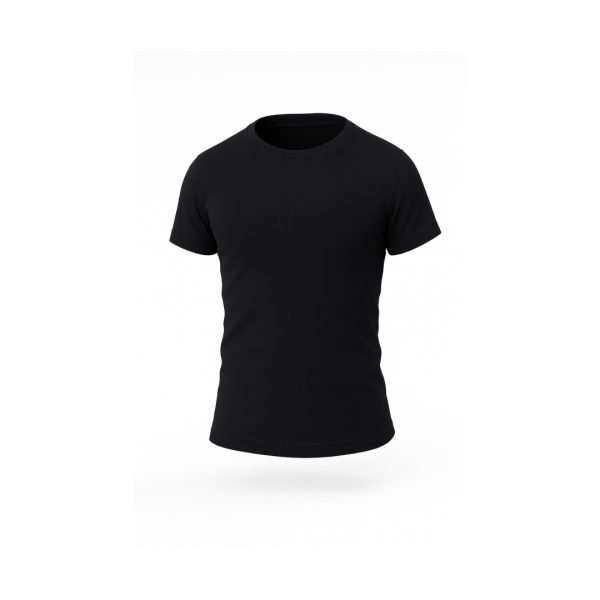 Polera algodón negra