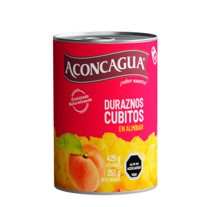 Duraznos en cubitos  Aconcagua lata 425 g