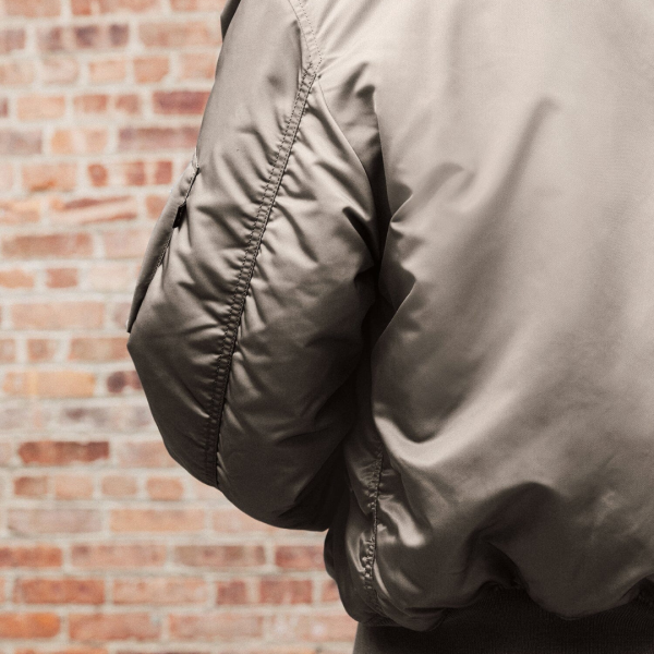 Chaqueta Alpha MA-1 Flight Bomber Jacket Vintage Gray - Imagen 5