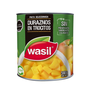 durazno en trocito Wasil - 590G